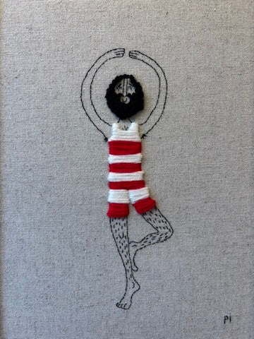 A4 framed Embroidery - badutspringer