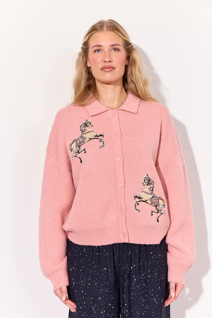 Alfie Knit Cardigan - Peach