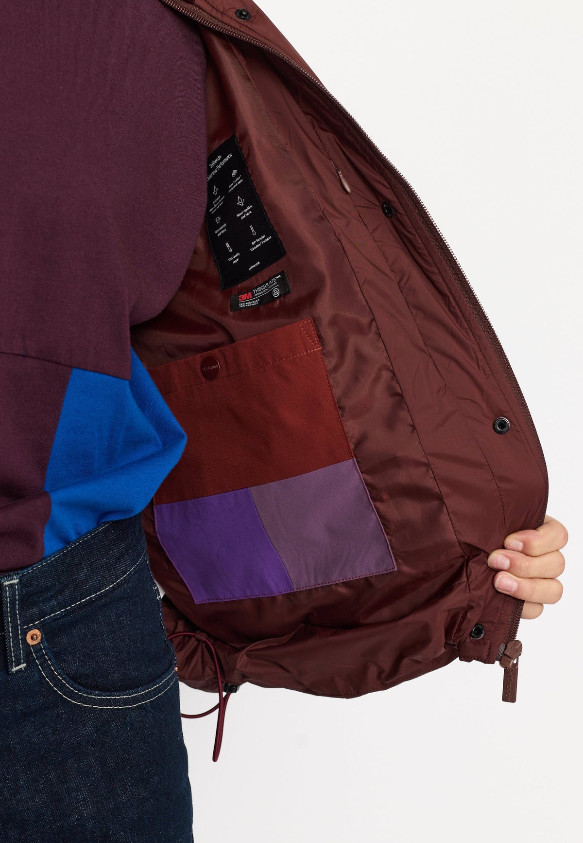 Bomber Jacket, Burgundy