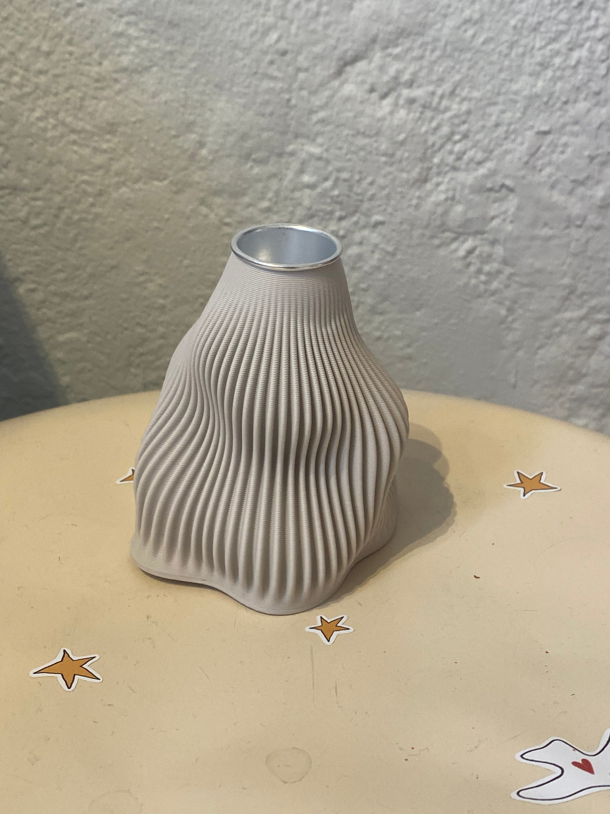 3D print candle holder small - Light grey