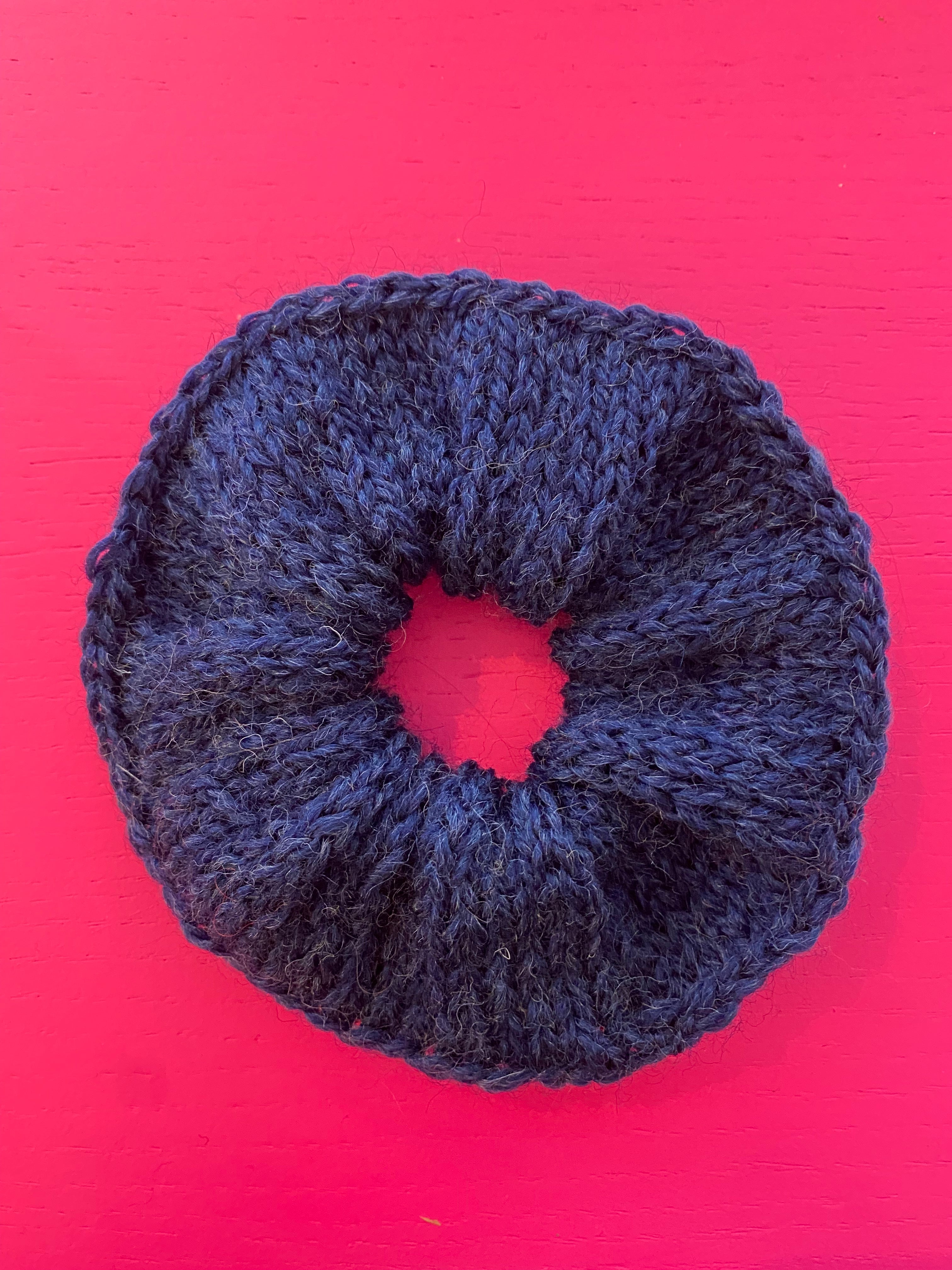 Scrunchie mørkeblå