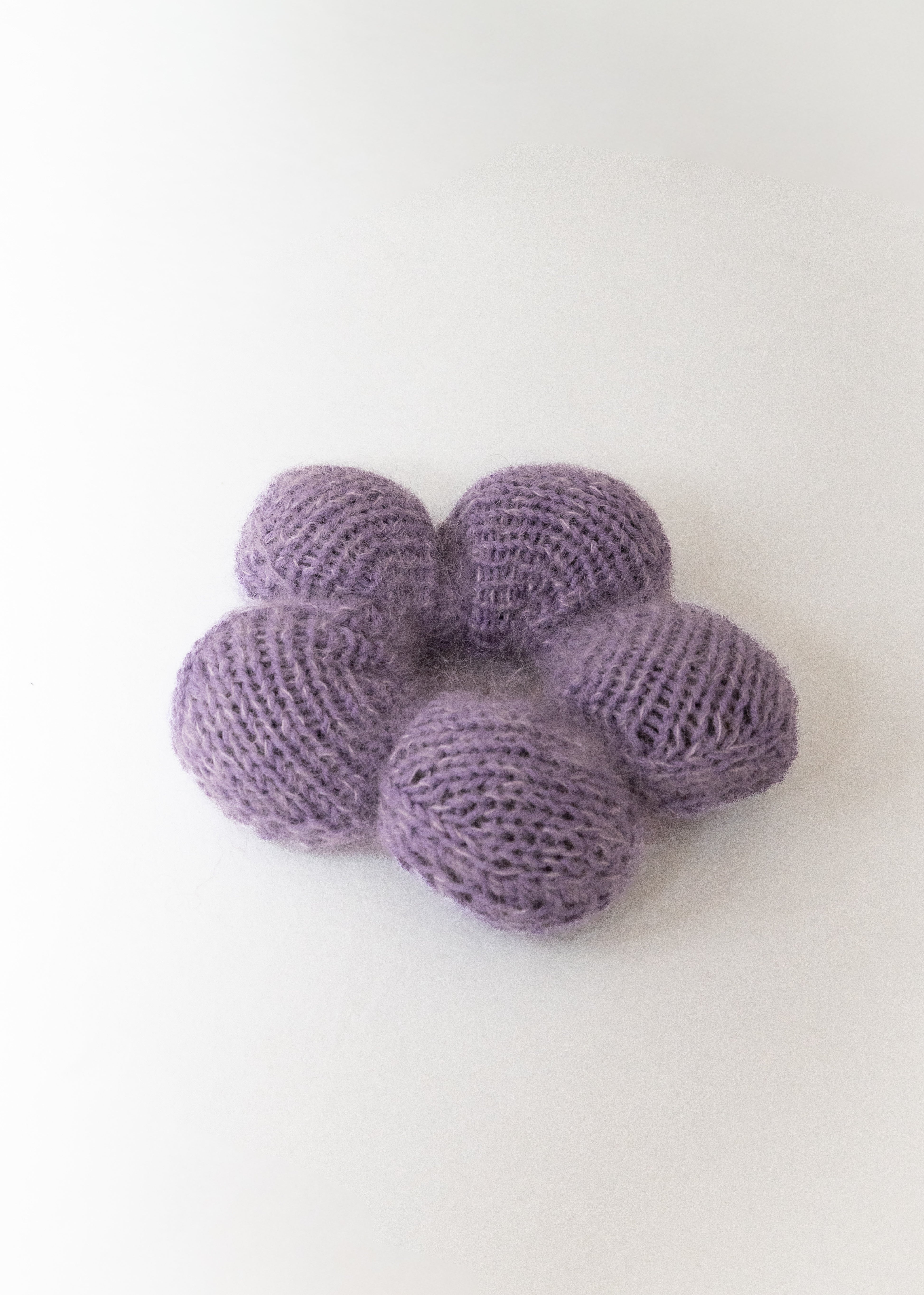 Flower Scrunchie lyselilla fluffy