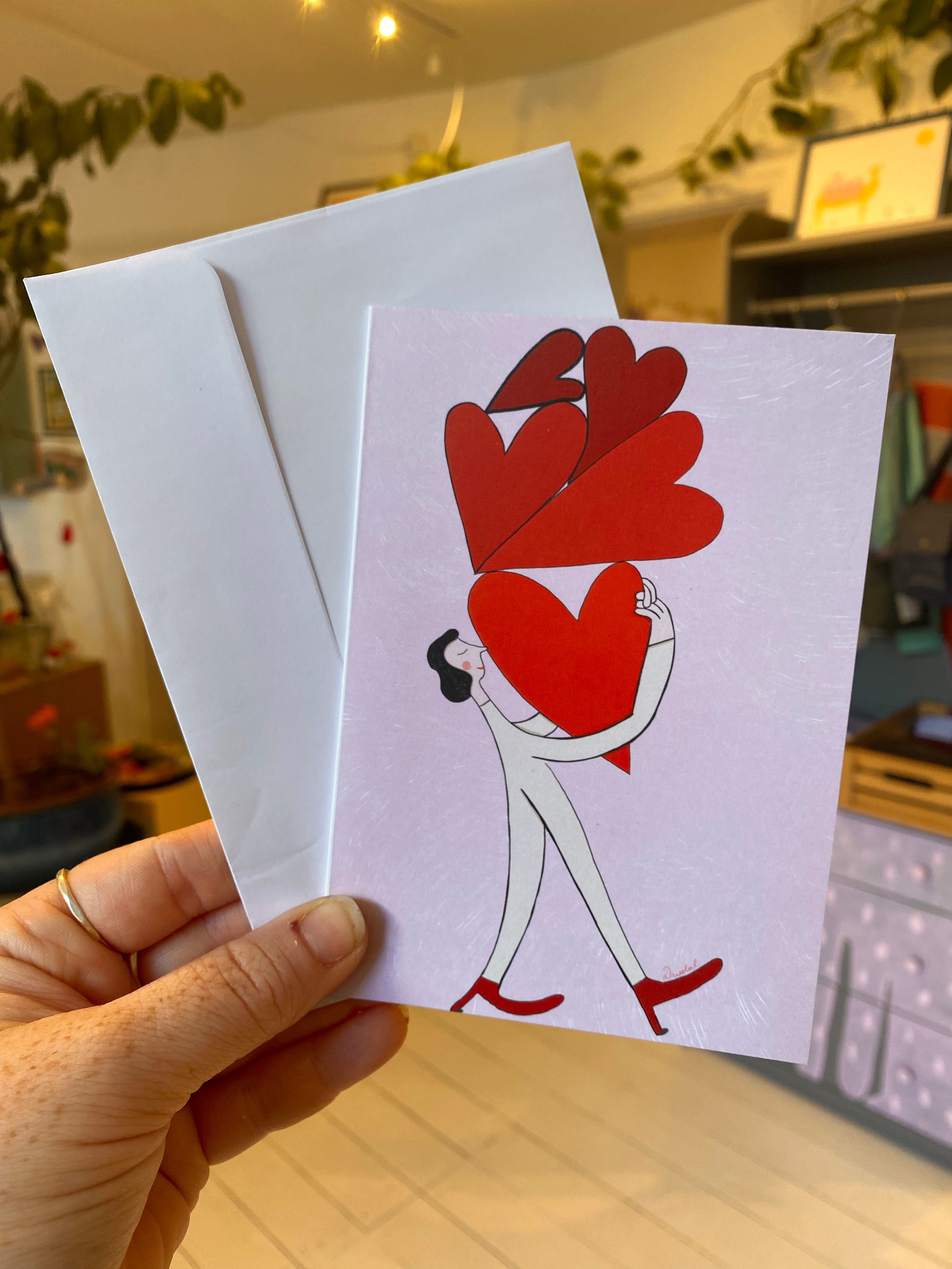 Kunstnerkort A6 - Carrying your love