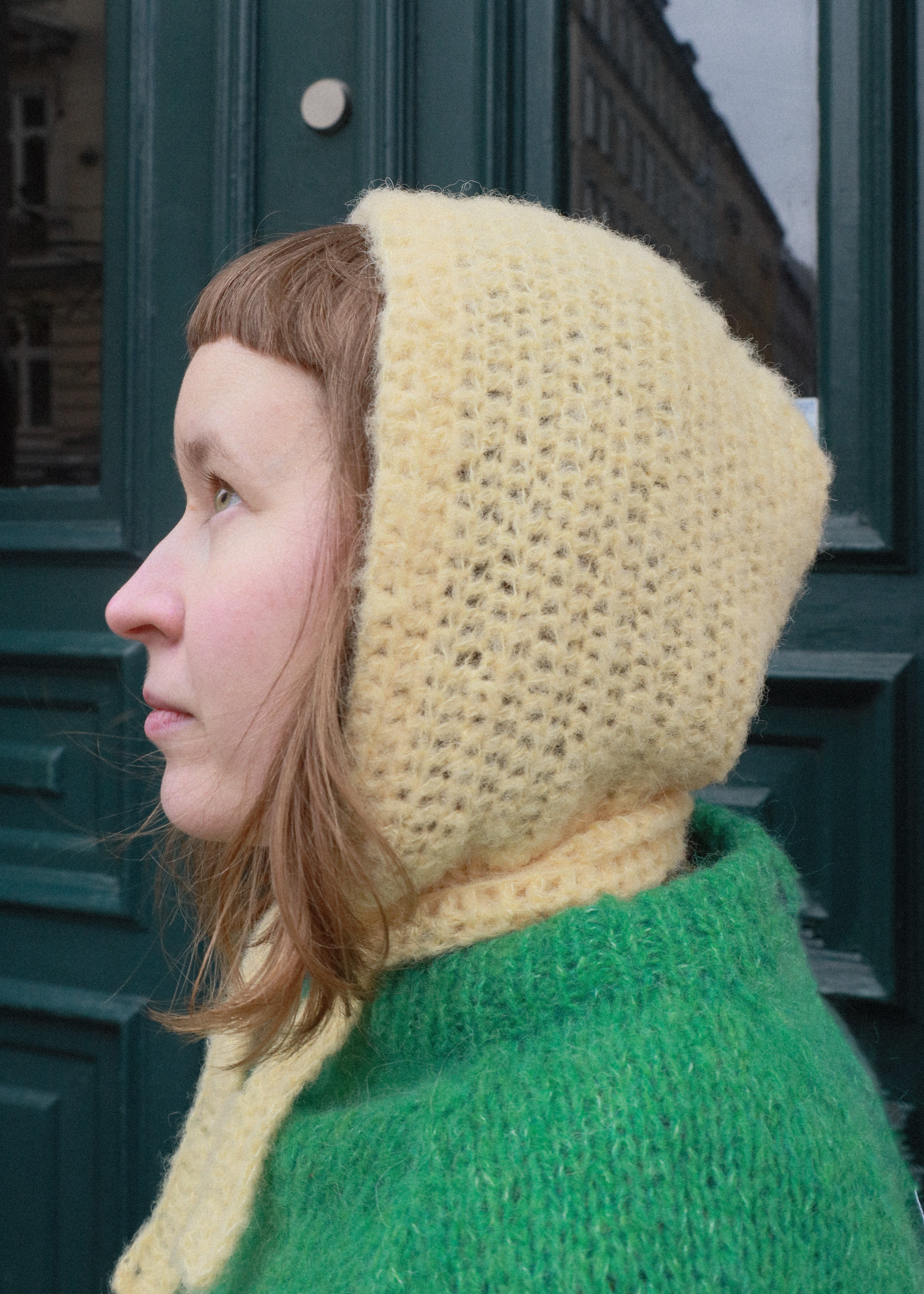 Bonnet / Hætte Lysegul