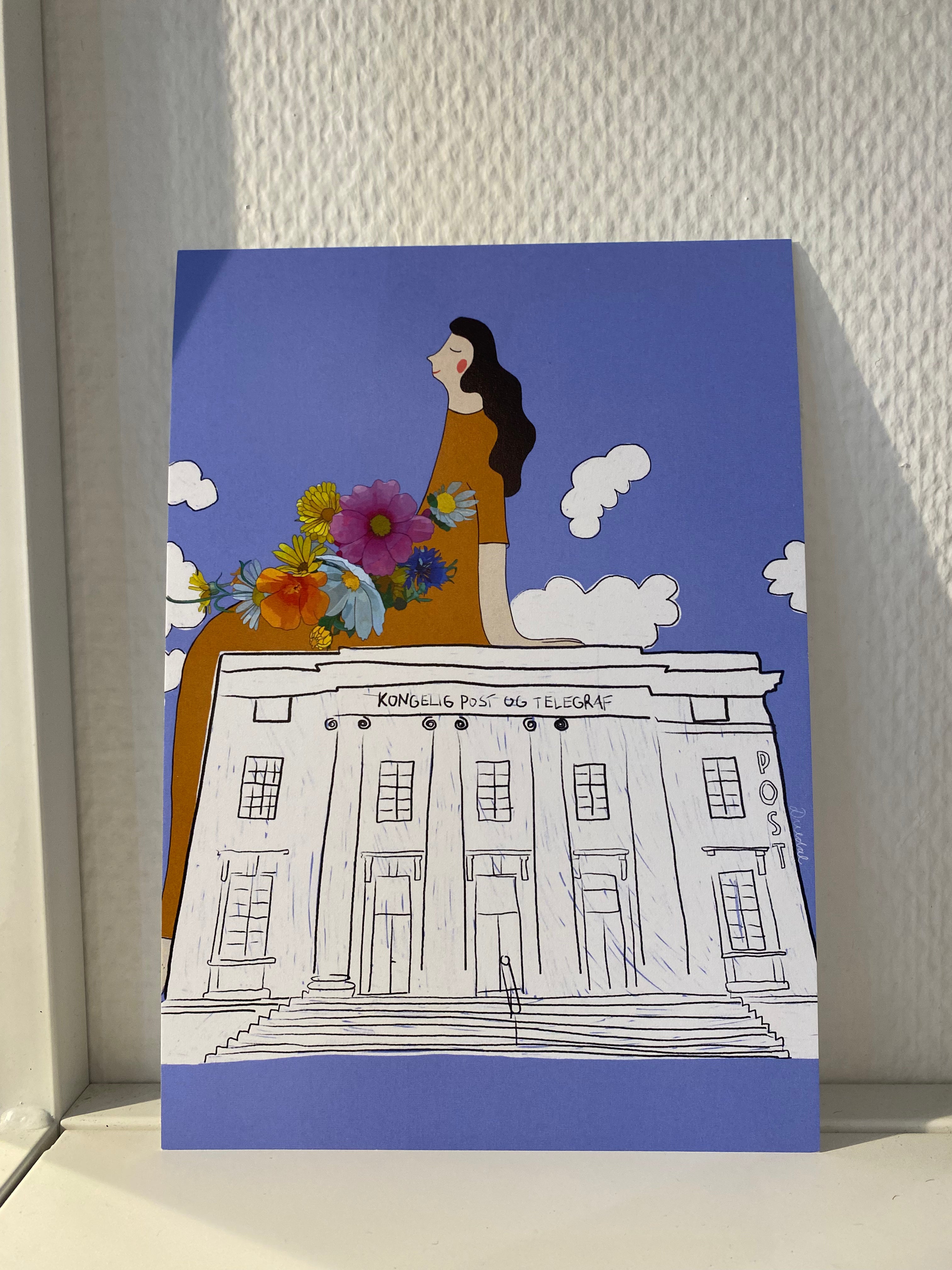 "Kgl. Post og telegraf hus" / A5 print