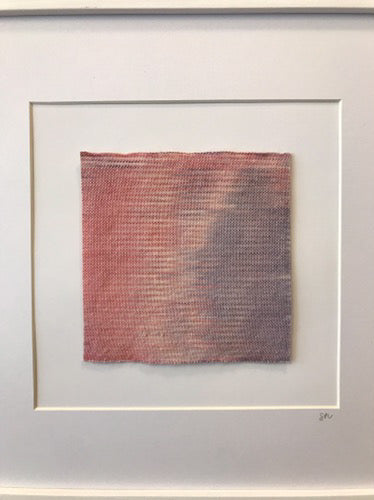 Dawn nr.2 - handwoven original textile (framed)