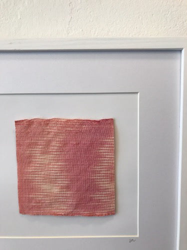 Dusk nr.1 - handwoven original textile (framed)