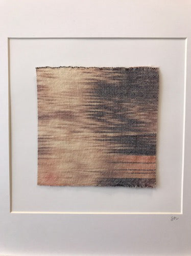 Sunrise nr.1 - handwoven original textile (framed)