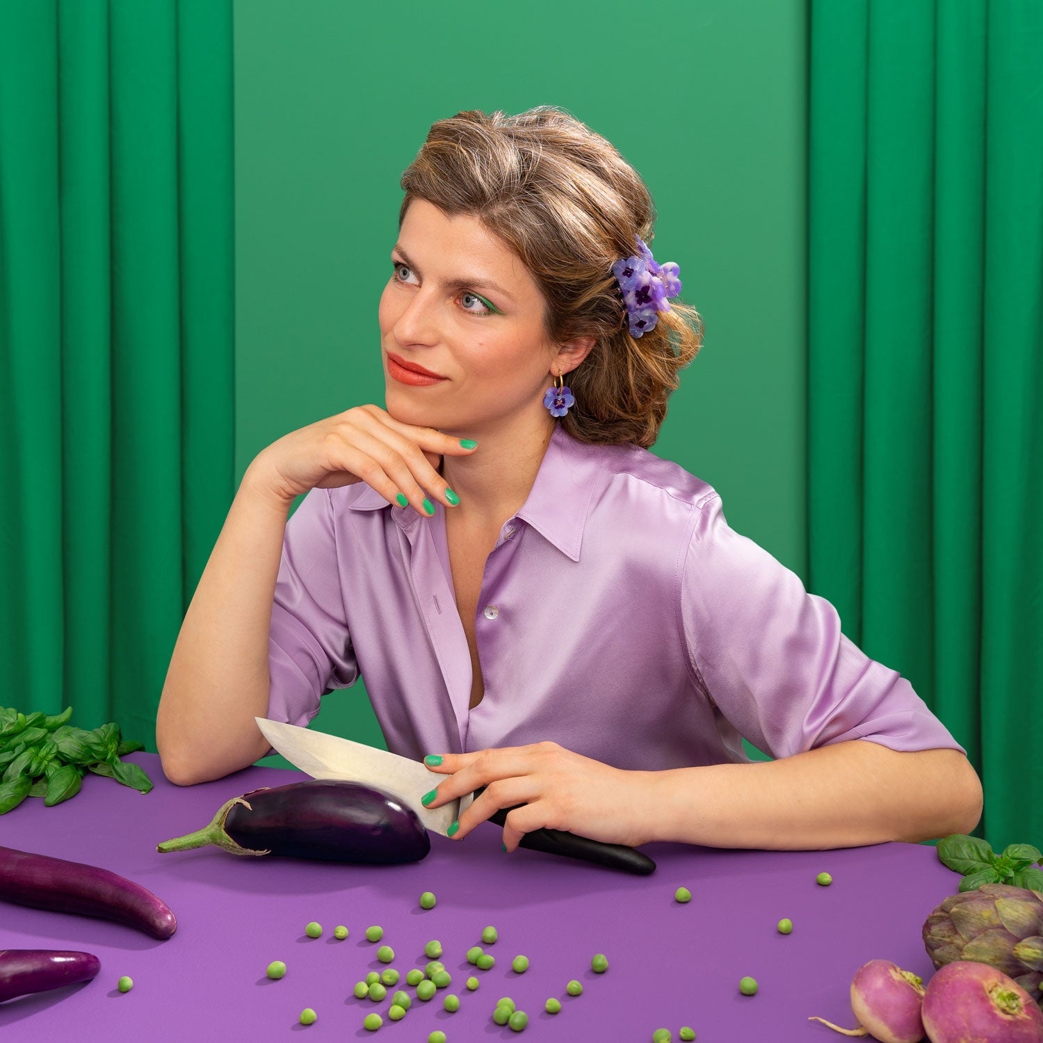 Stedmoderblomst, hårklemme