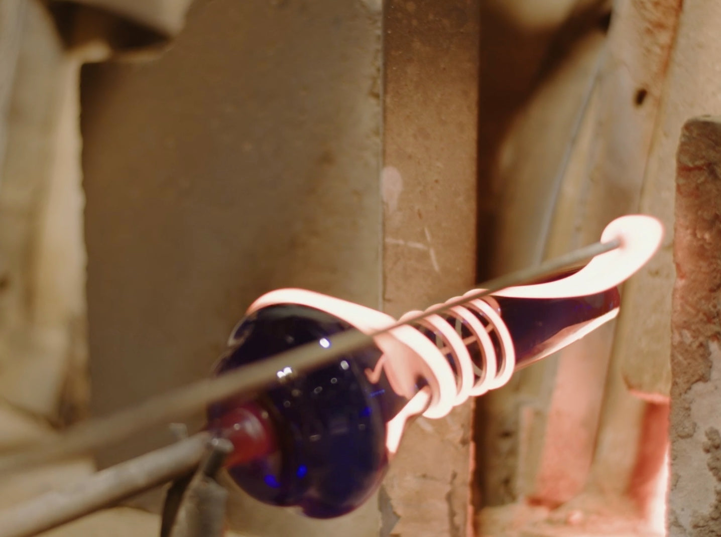 Store mundblæste glasvaser