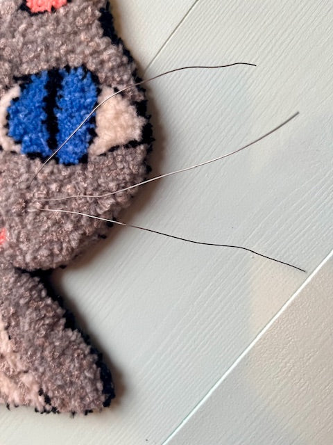 Grå kat vægophæng