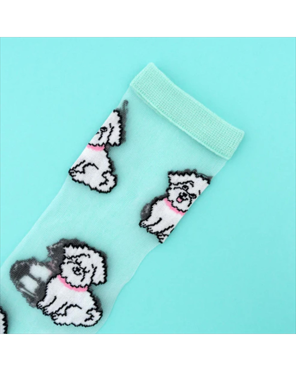 Bomuldshund sokker, sheer