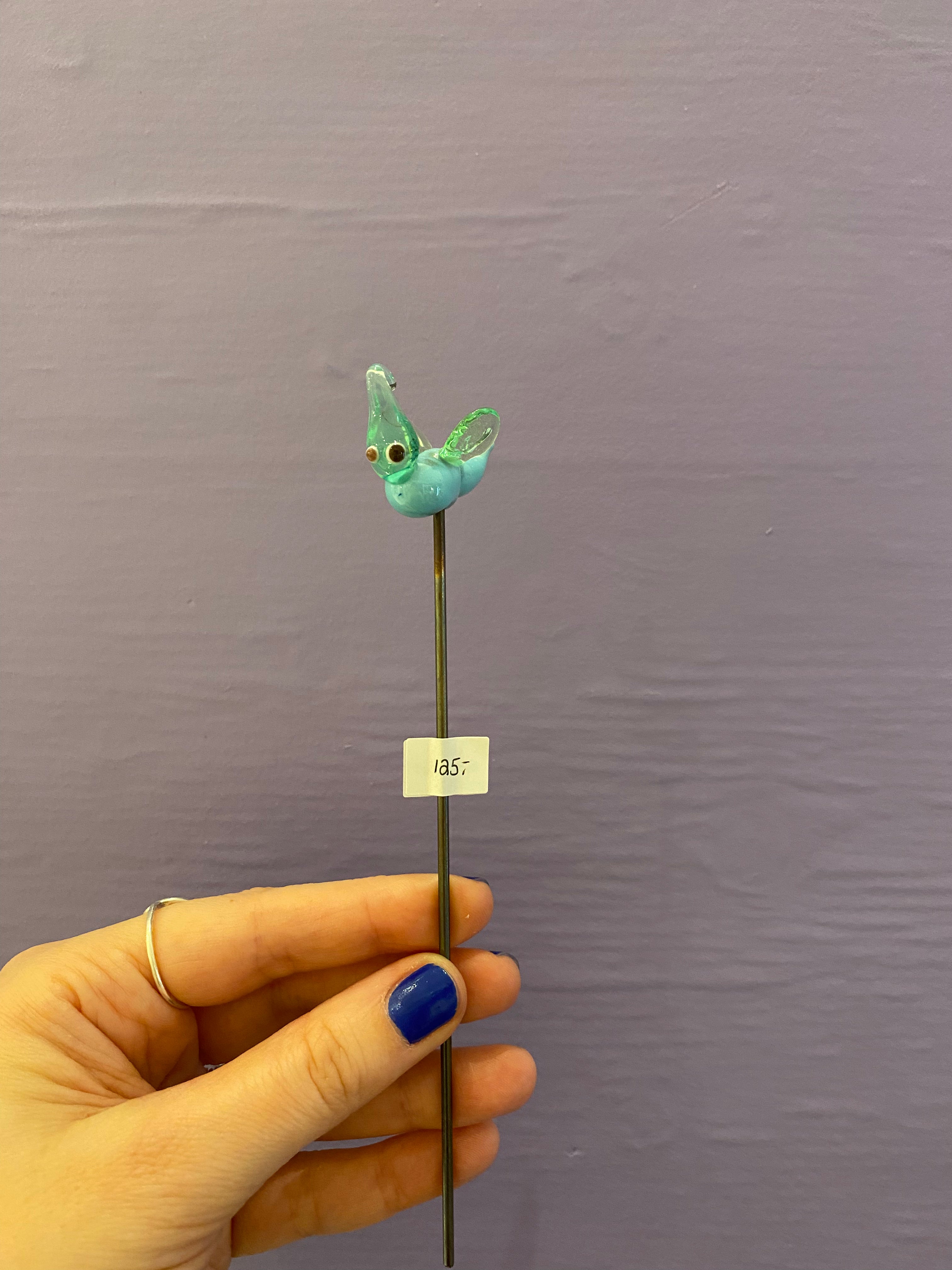 Spøgelse - Glas pindefigur