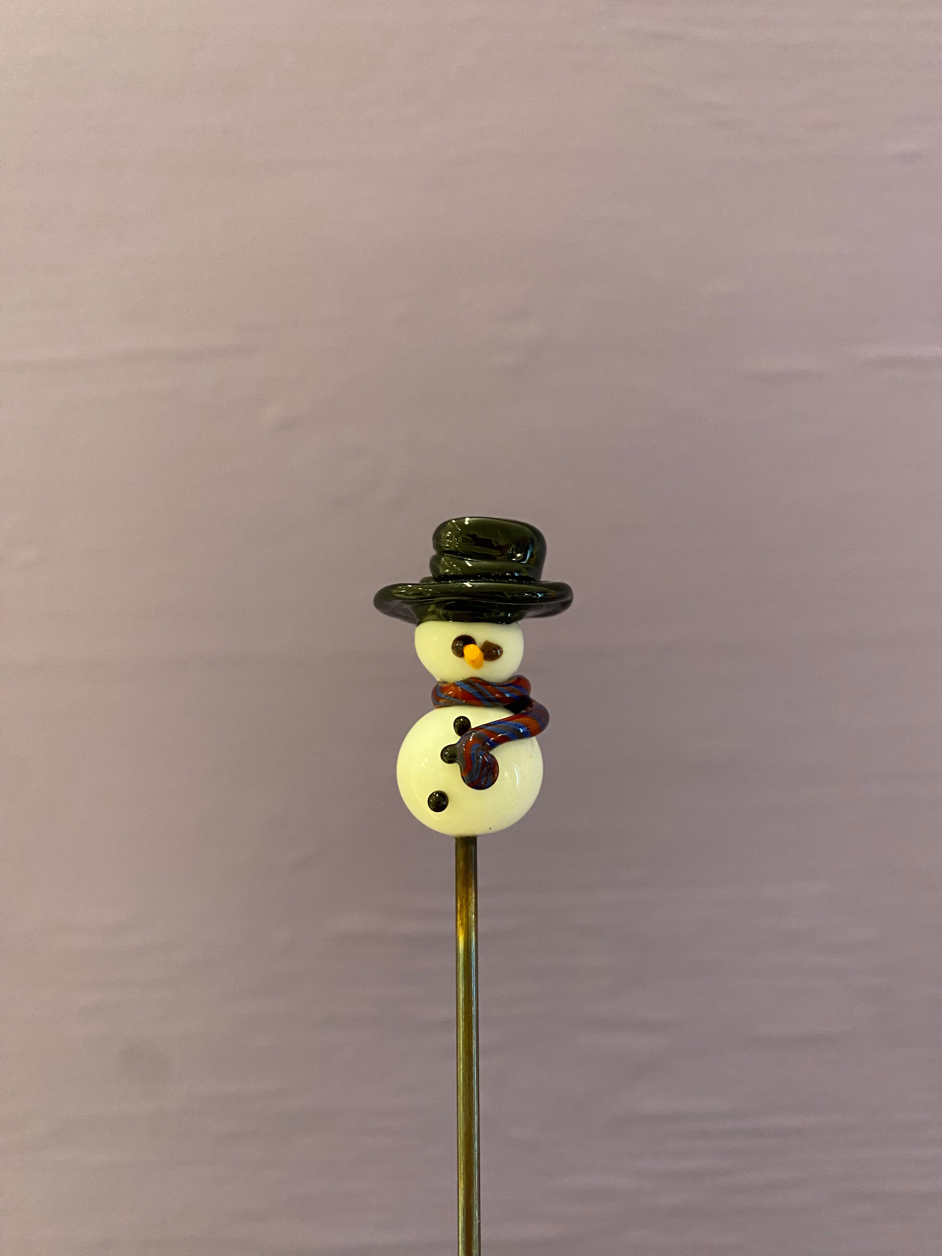 Snemand - Glas pindefigur