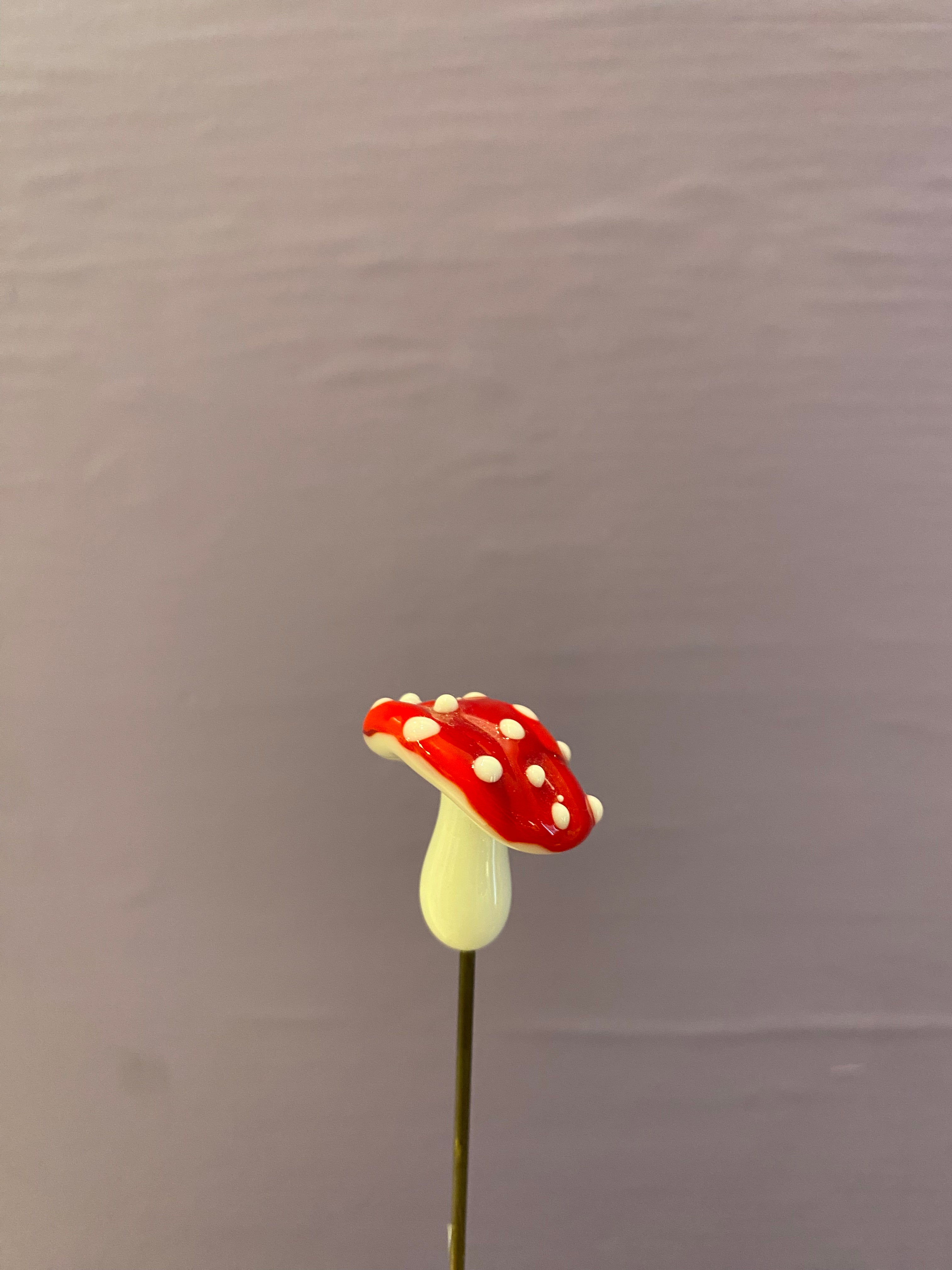 Fluesvamp - Glas pindefigur