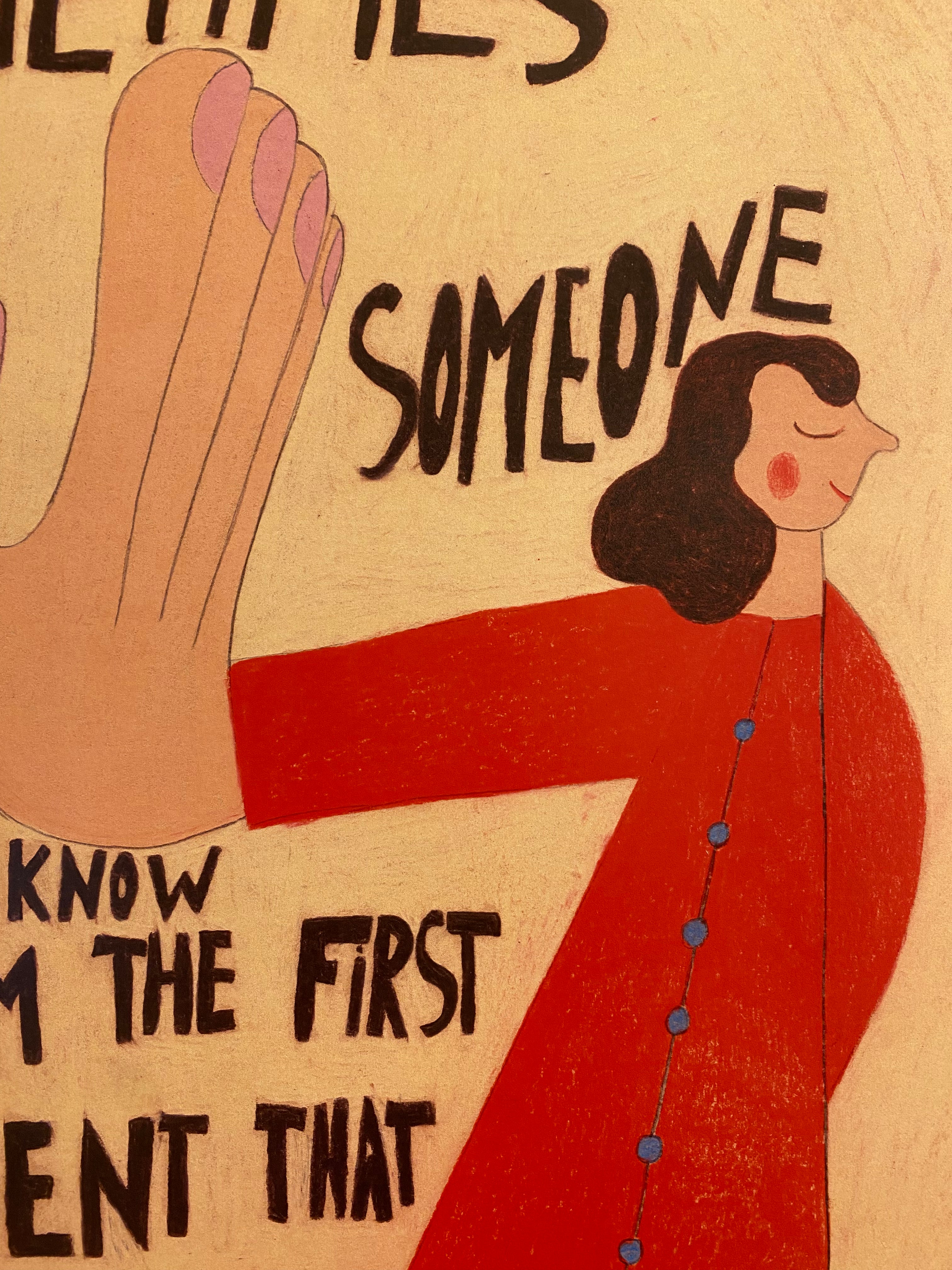 "Sometimes you meet someone" / A3 print (framed)