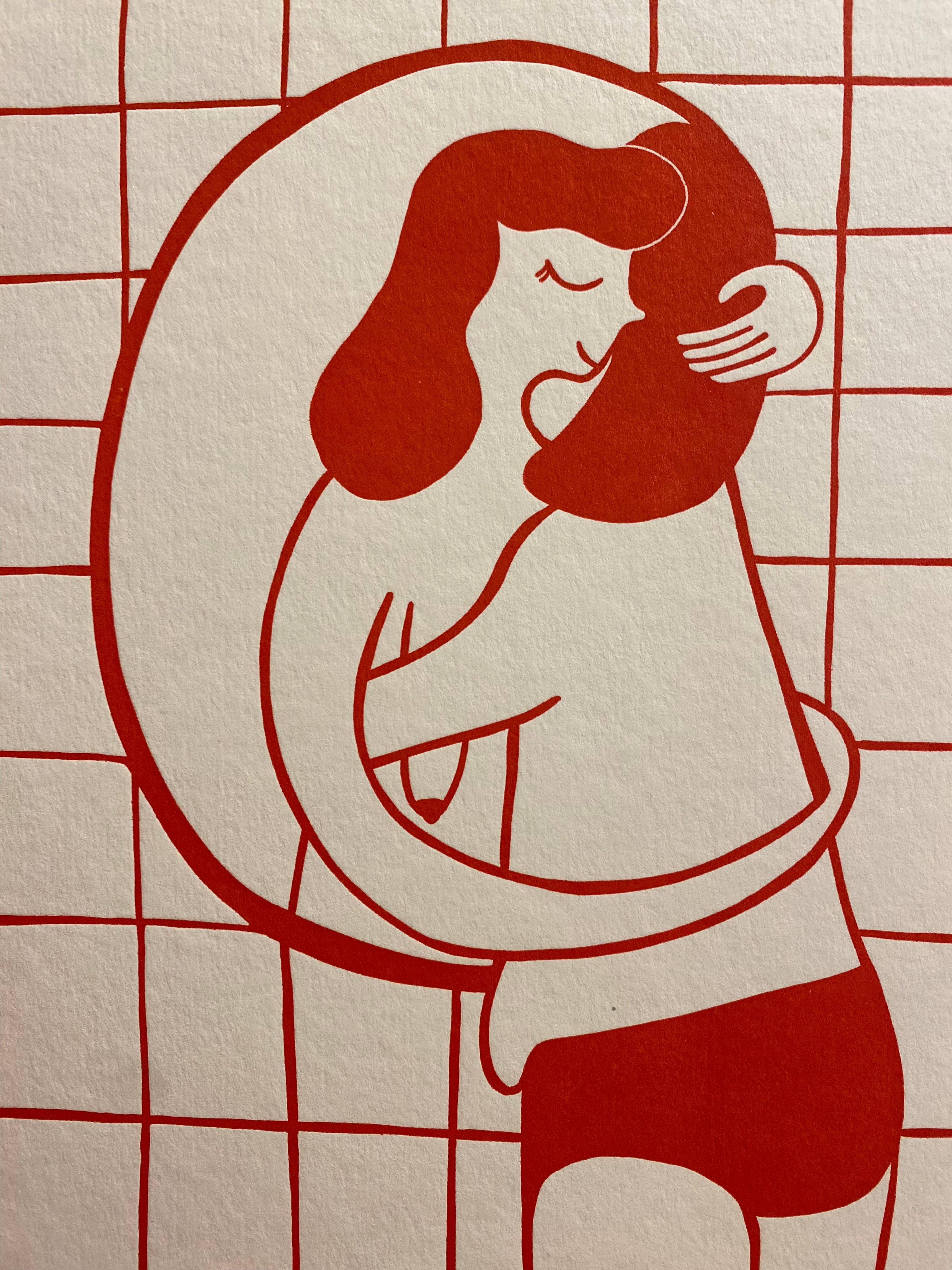 Limited "Et kram fra mig til dig" A4 Letterpress (framed)