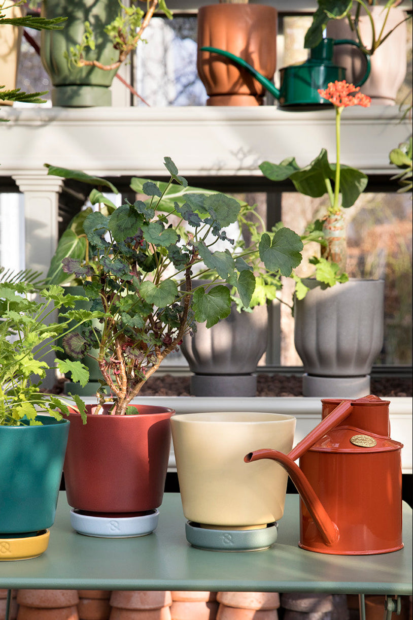 Clay Play flower pot - Pineapple/grey