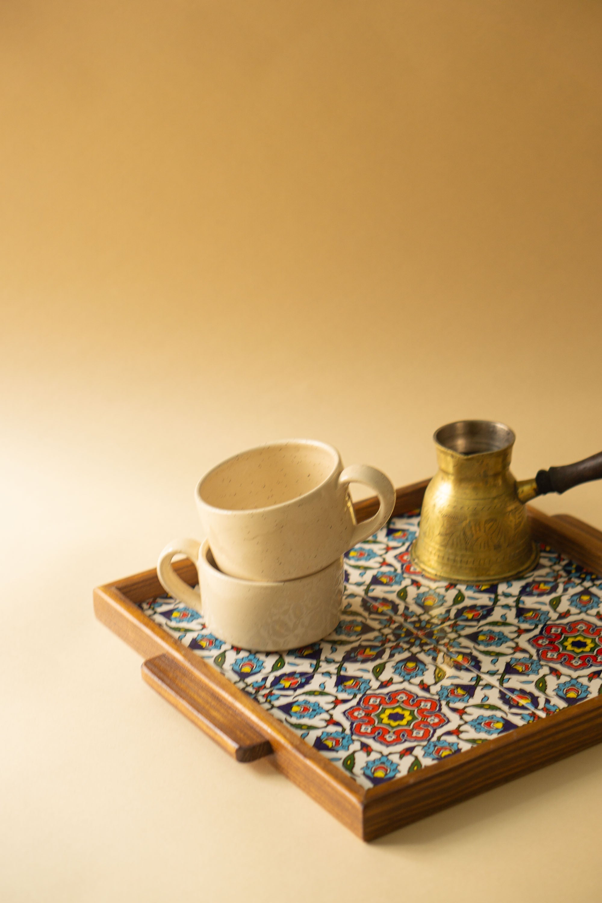 Keramik kop med hank