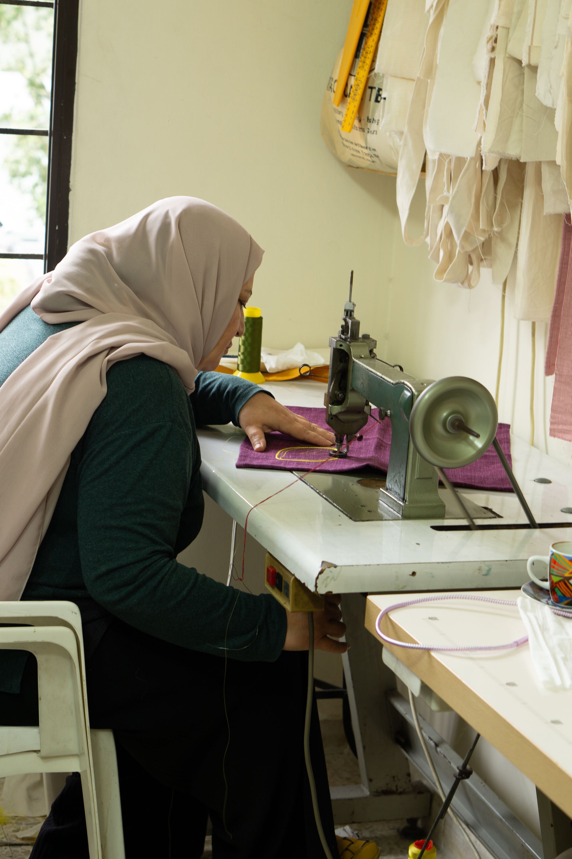 Broderede stofservietter