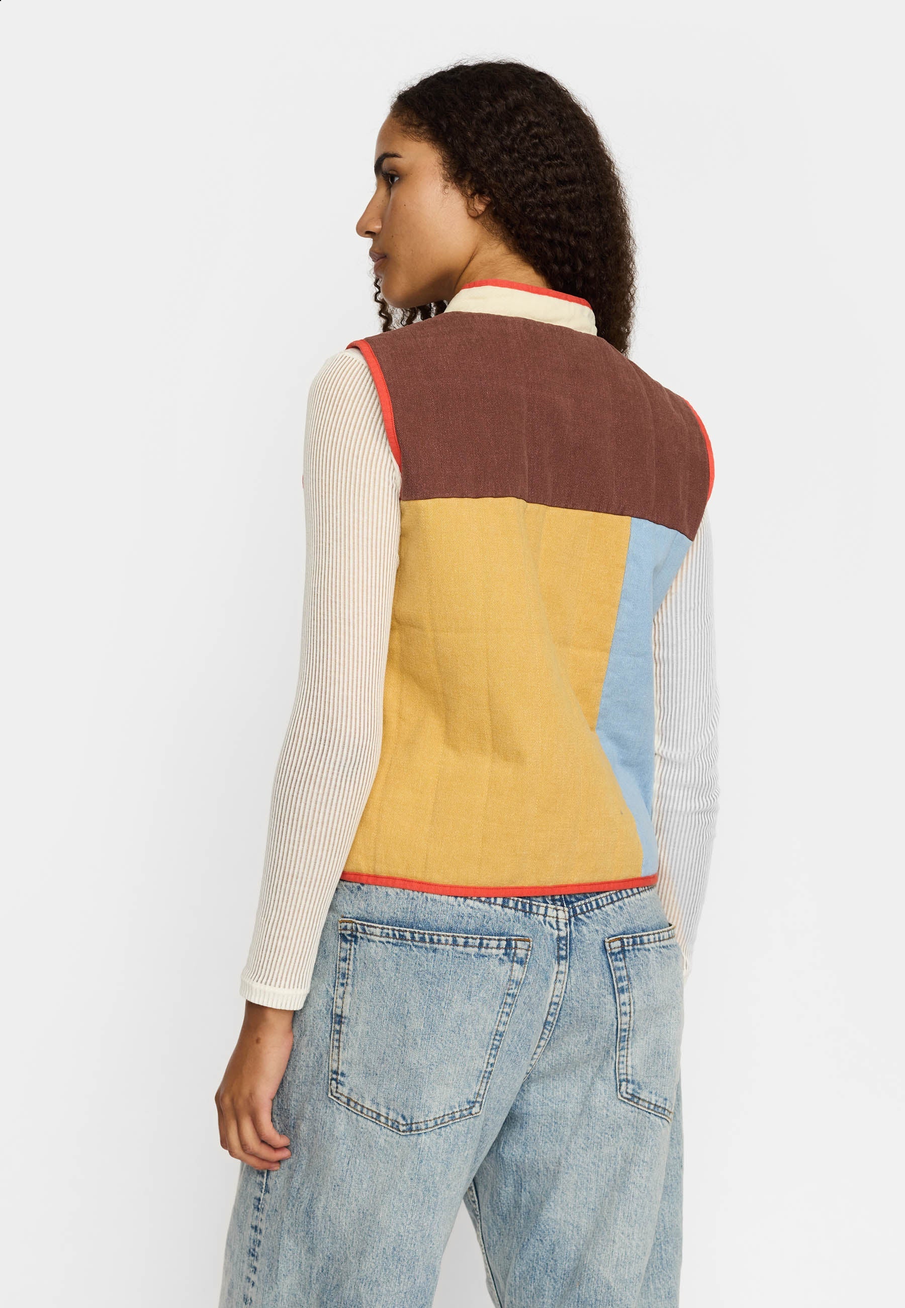 Quilted patchwork vest