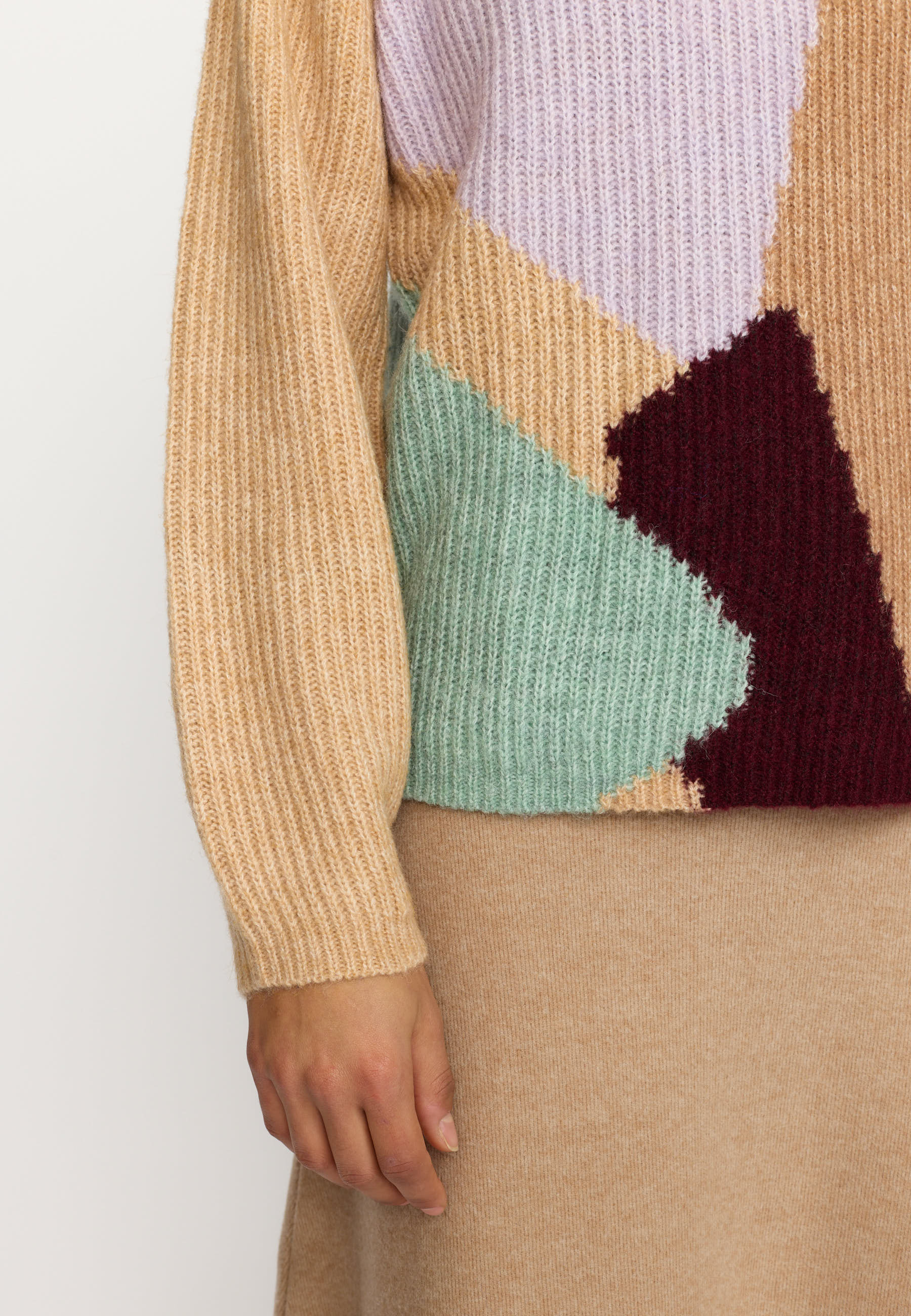 Color block sweater
