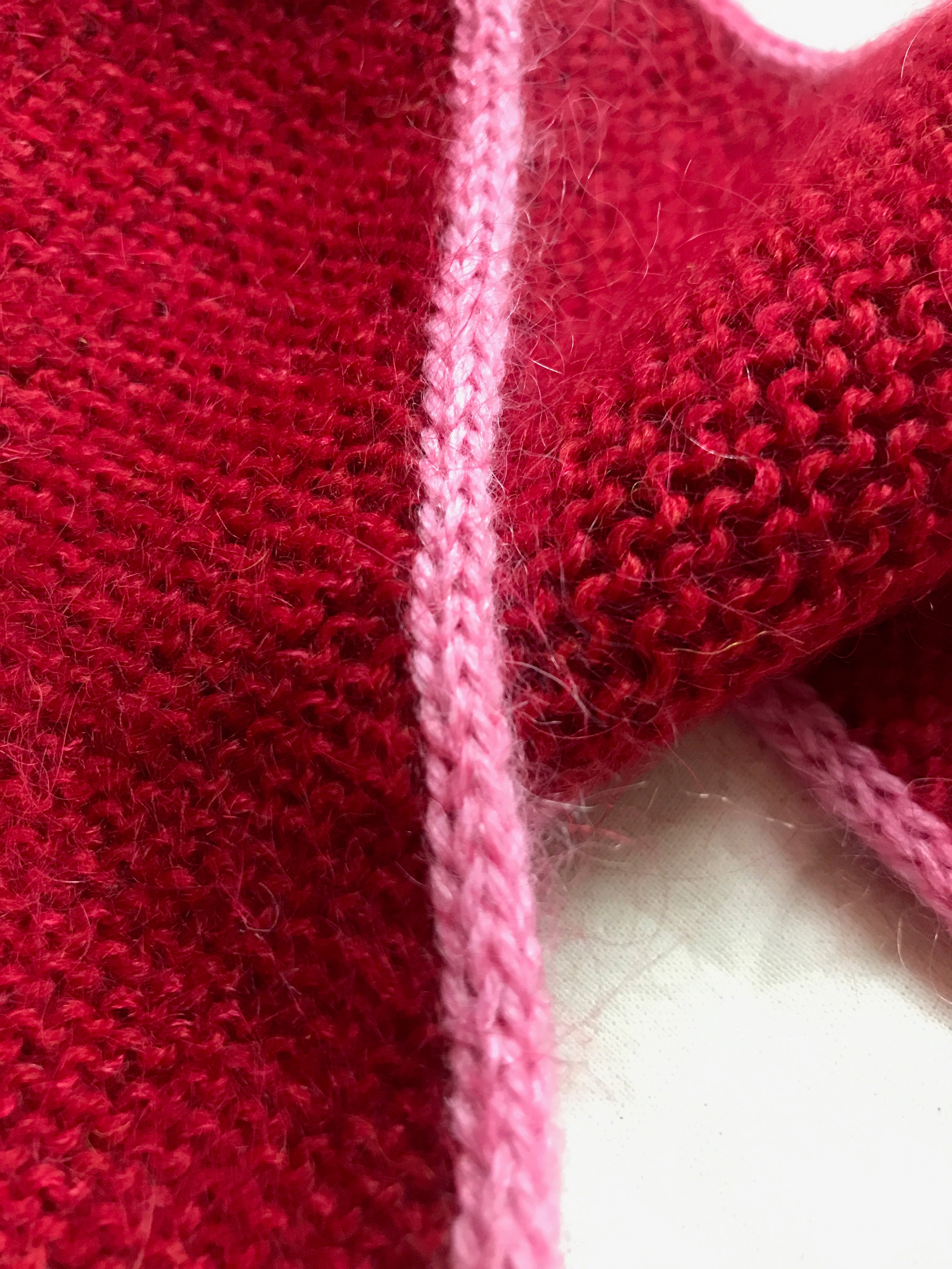 Mohair scarf (Cherry/Bubblegum)