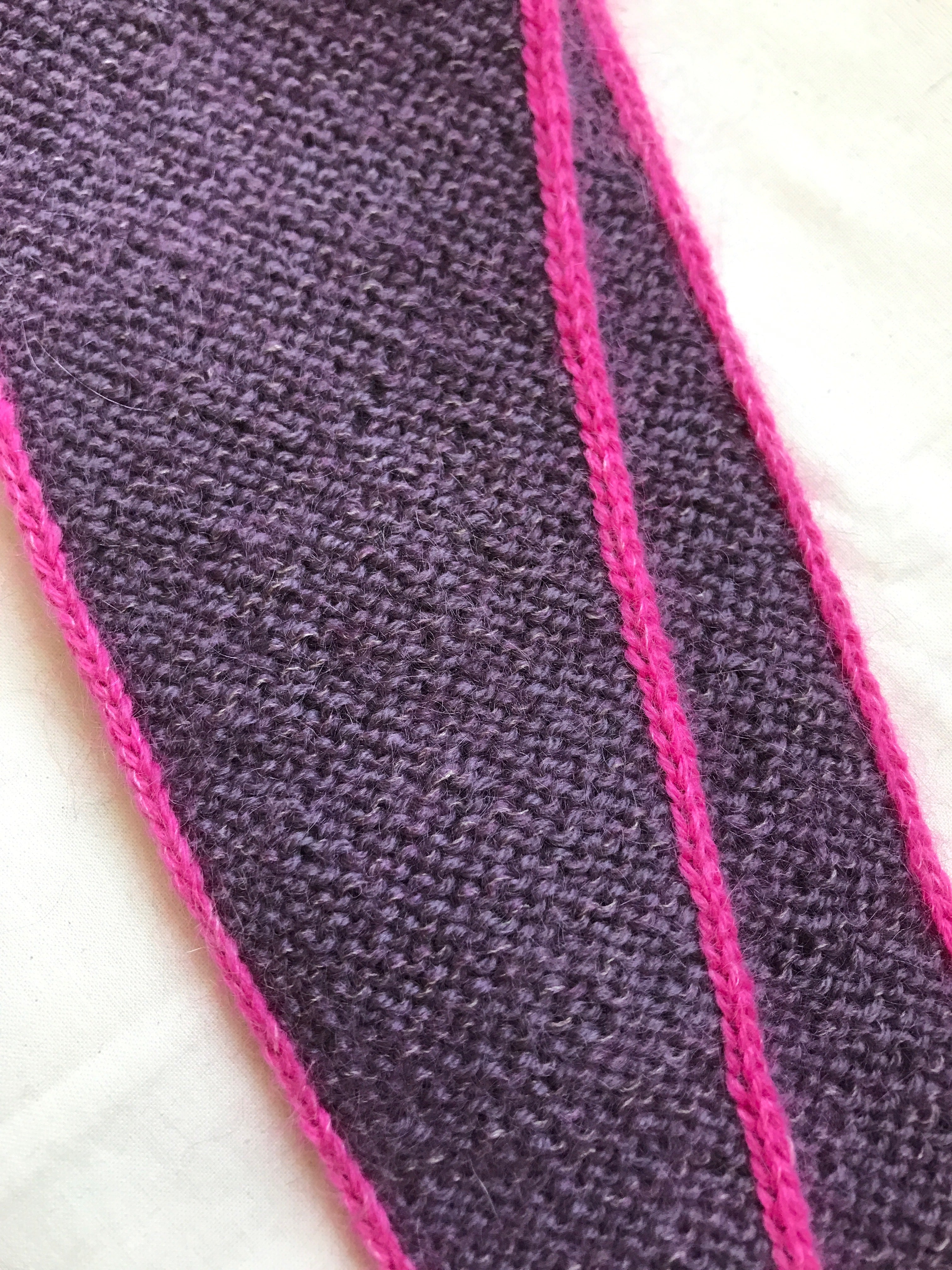 Mohair scarf (Lavender/Pitaya)
