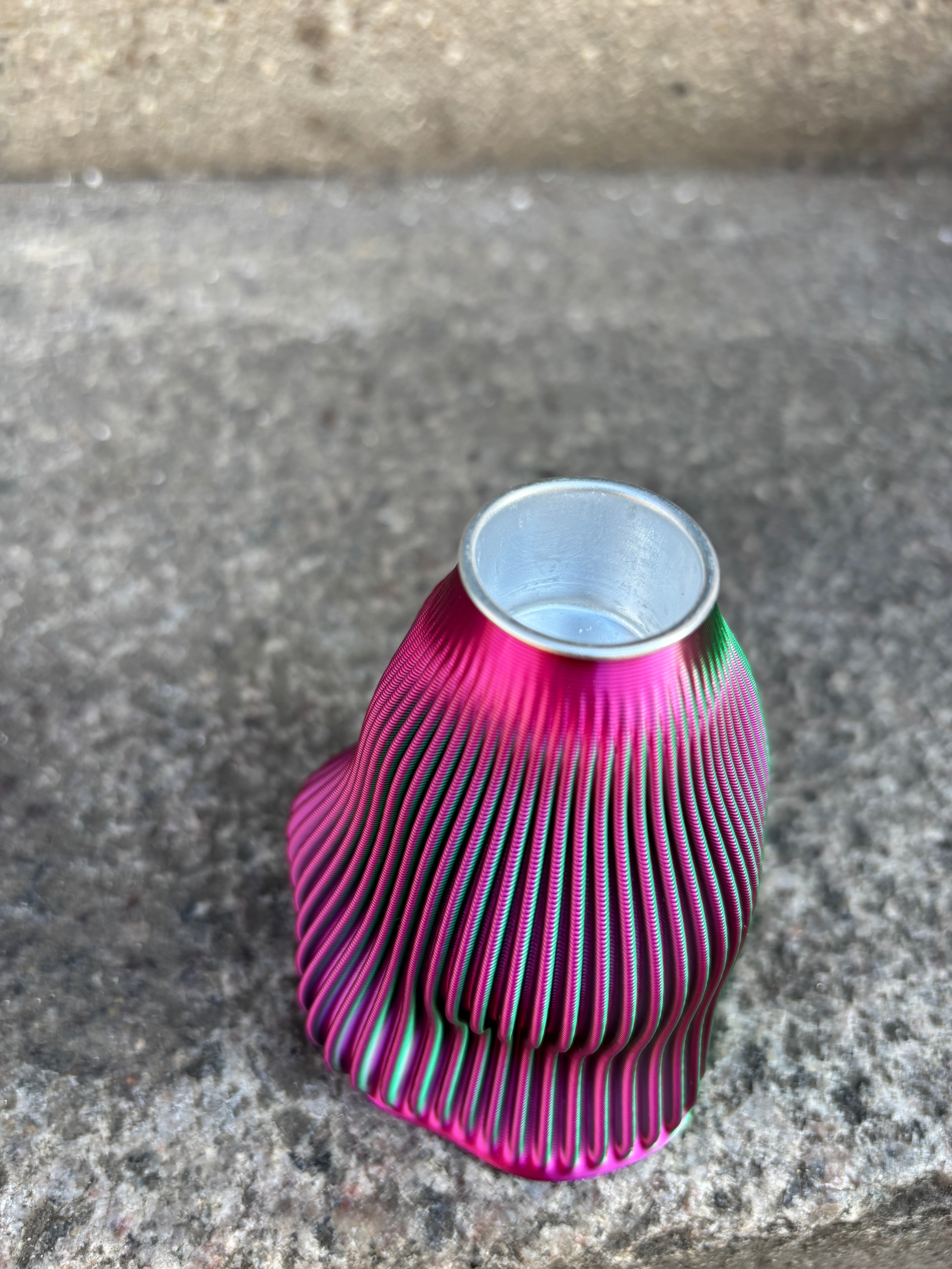 3D print candle holder small- Raspberry blush