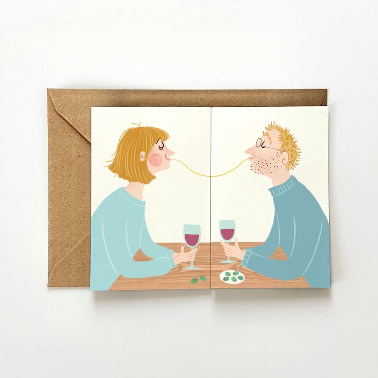 Kunstnerkort A6, Spagetti harmonikakort