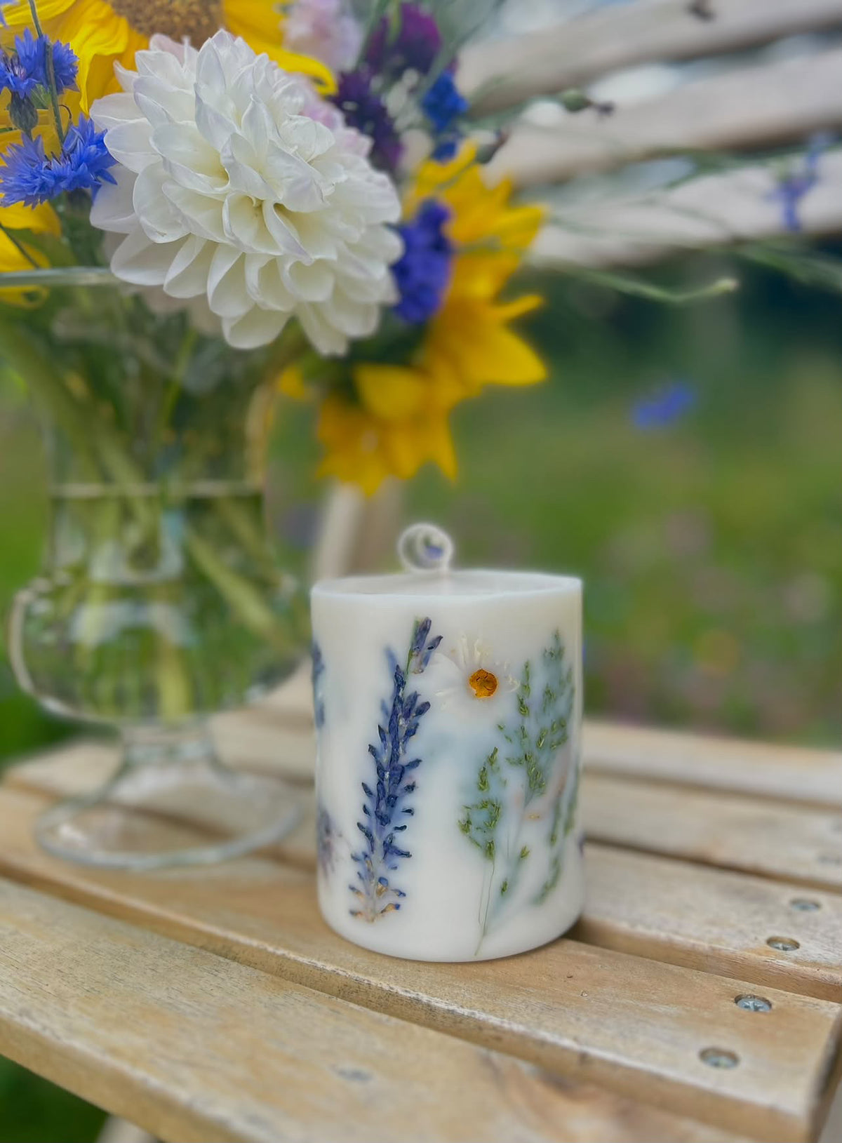 Bloom B botanisk lys med tørrede blomster – 3