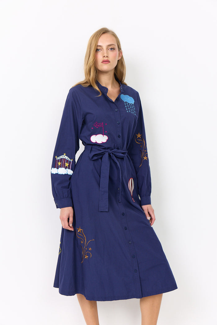 Nicole Dress - Navy