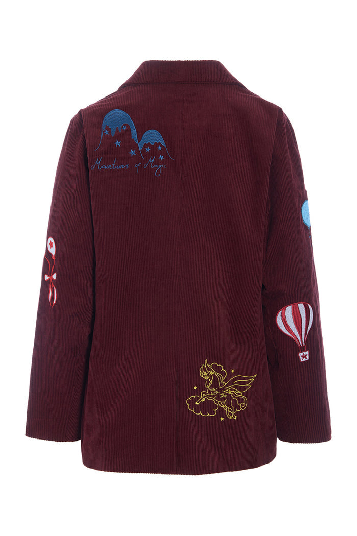 Nadine blazer - burgundy