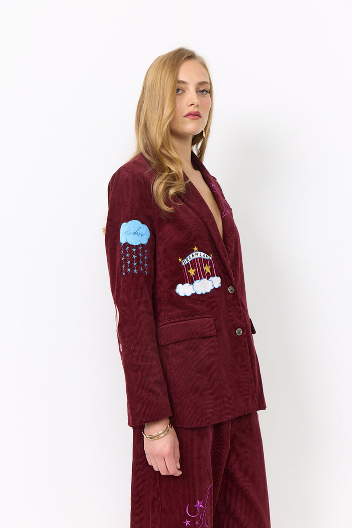 Nadine blazer - burgundy