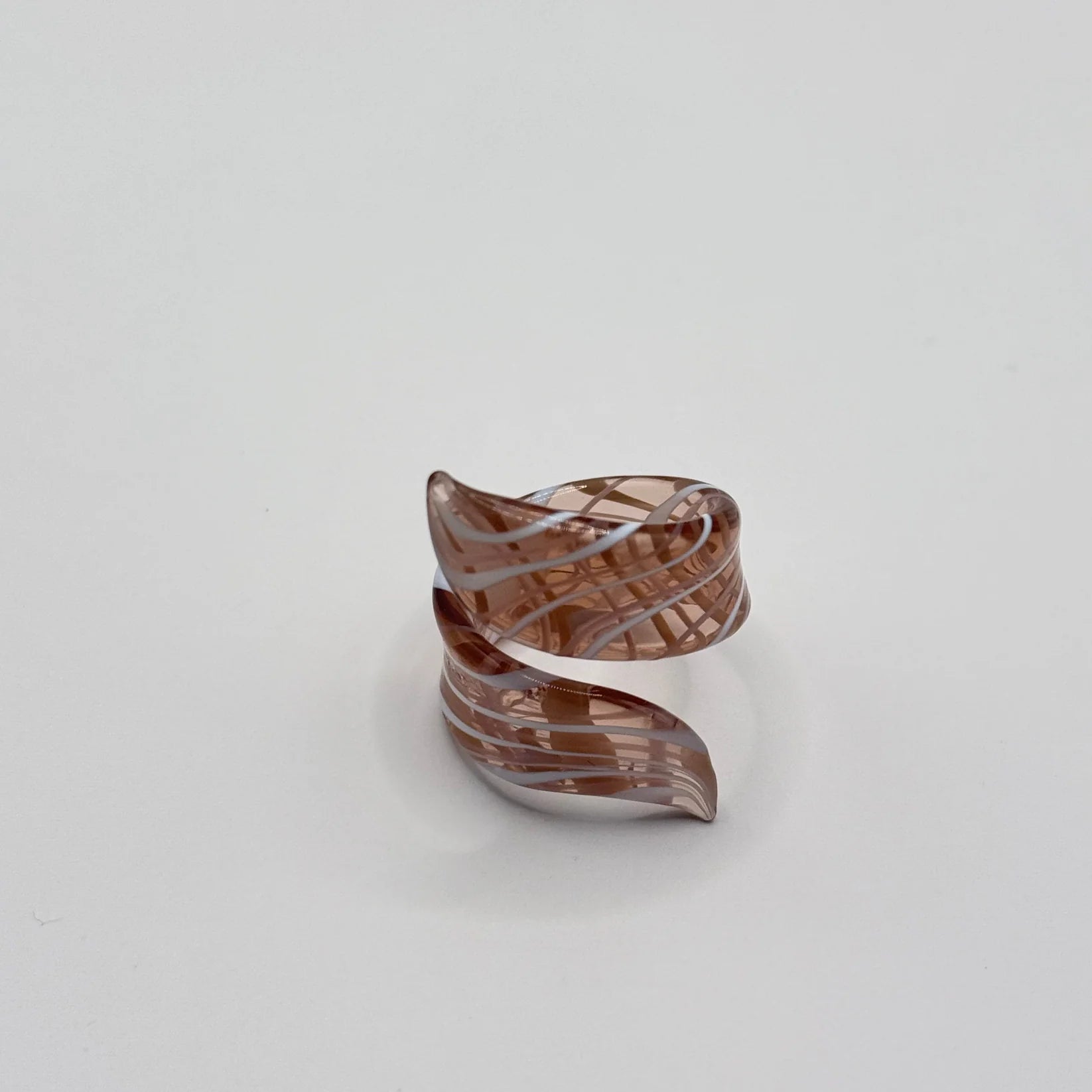 Glas ring - Flat - striped