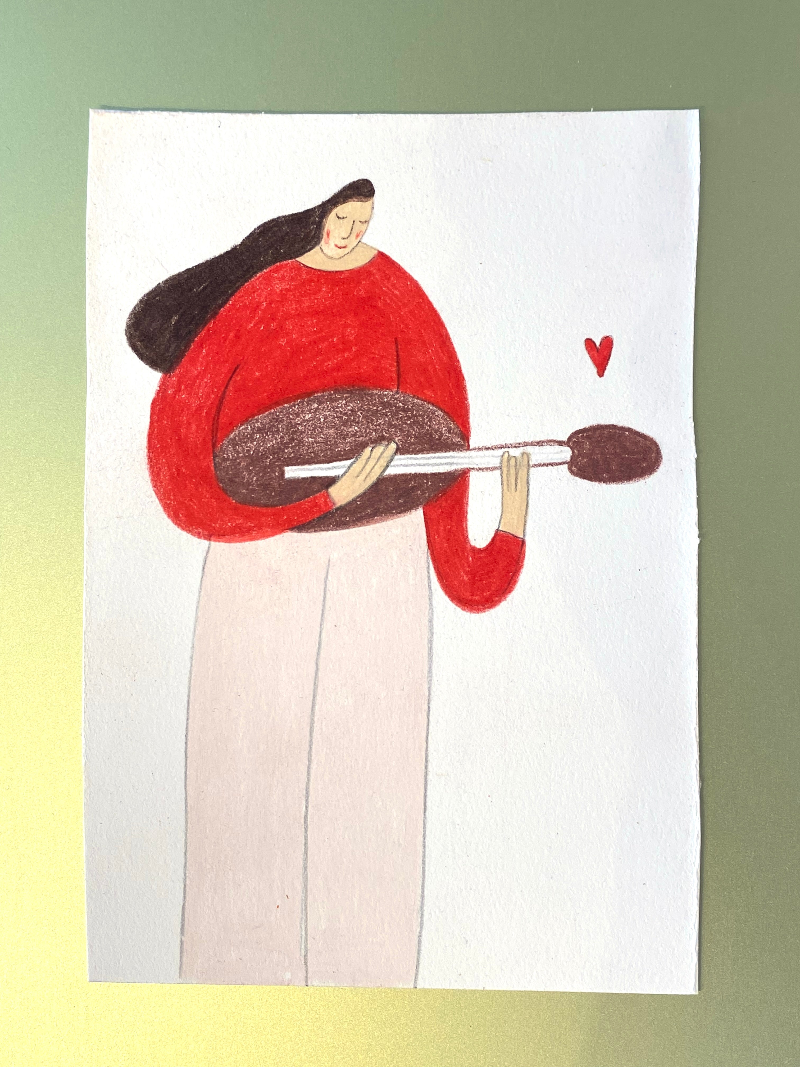 Guitar - Original tegning A6