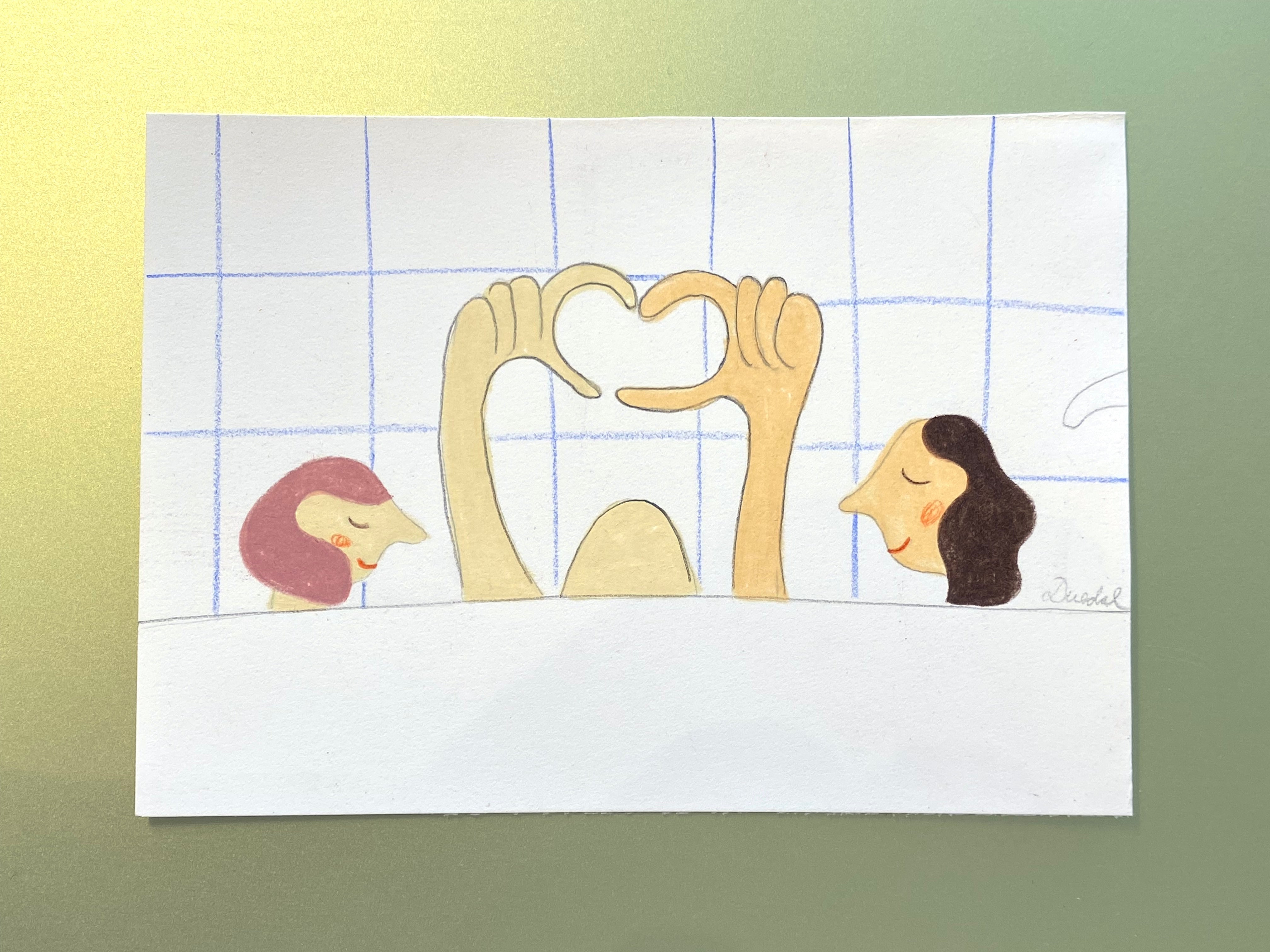 Bath - Original tegning A6