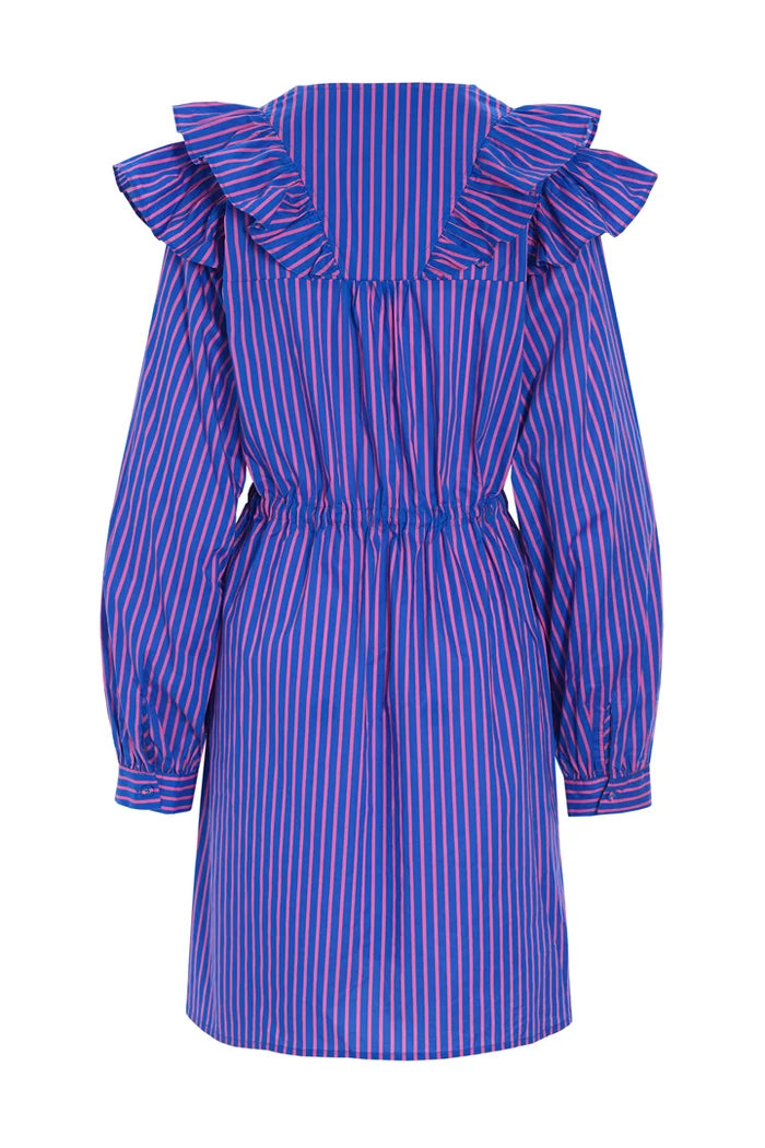 Lucinda Dress - Blue Striped