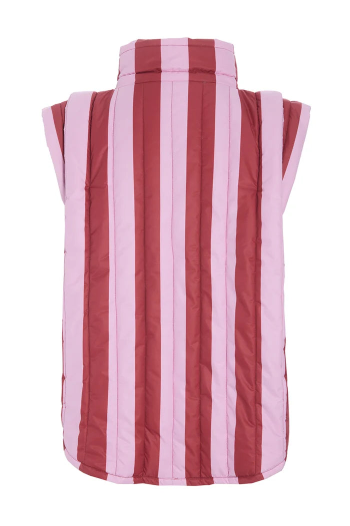 Merle Vest - Red Stripes