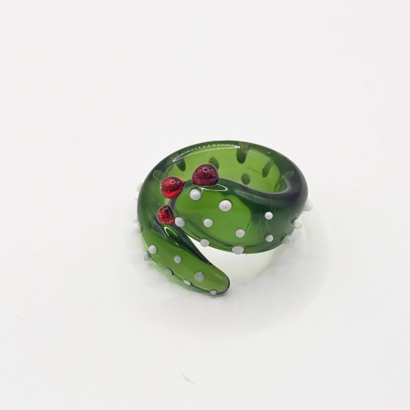 Glas ring - cactus