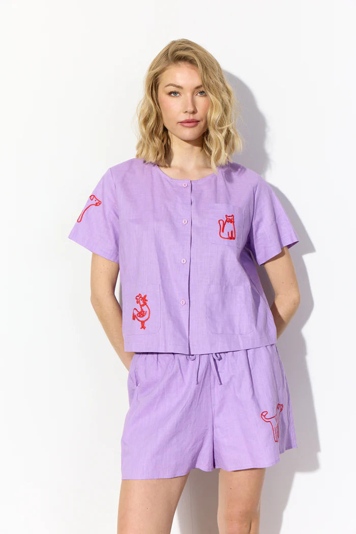 Nina Shirt - Lavender