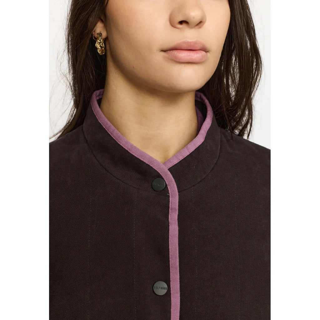 Quilted Patchwork Jacket, Blue