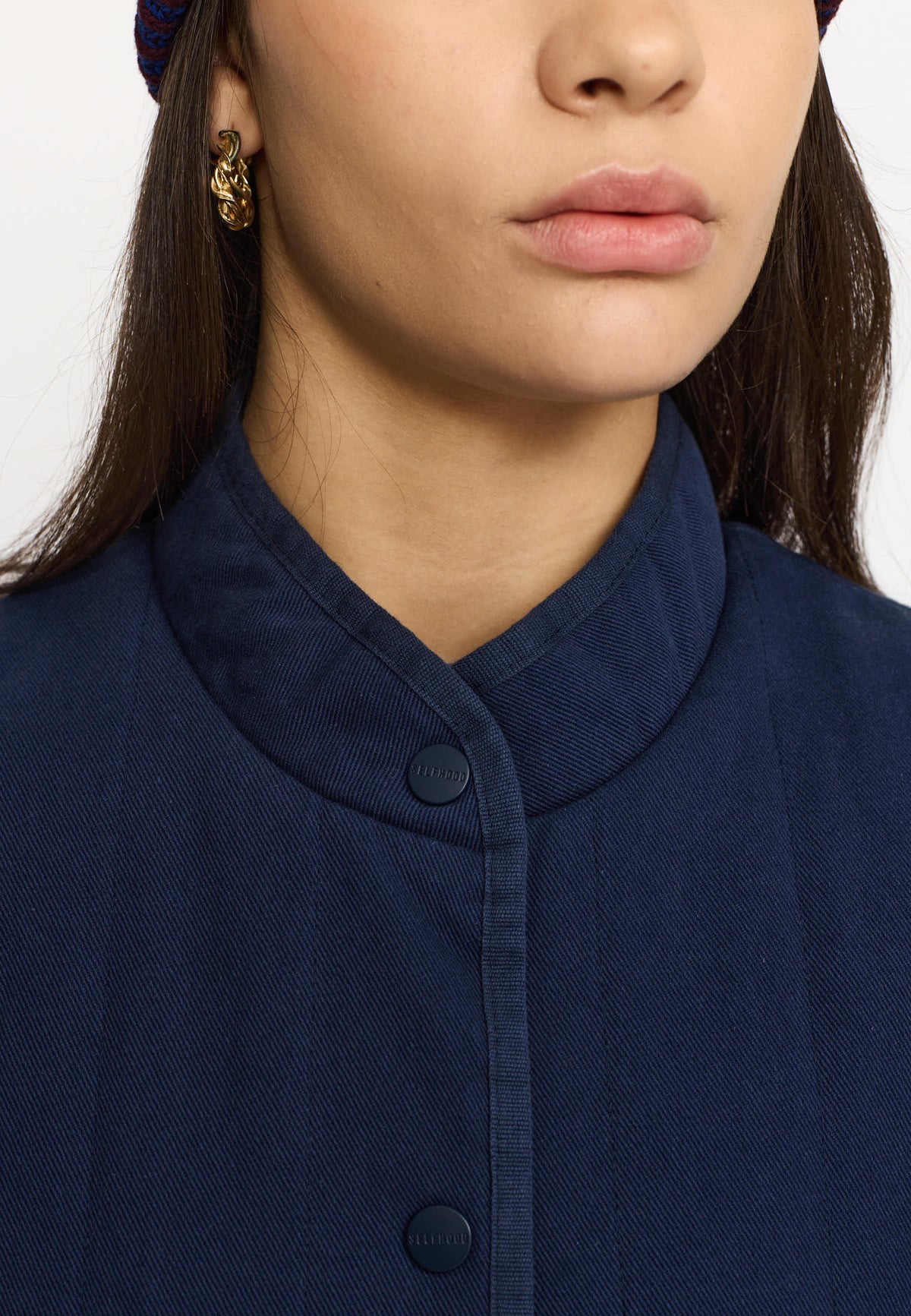 Quilted vest, Blå