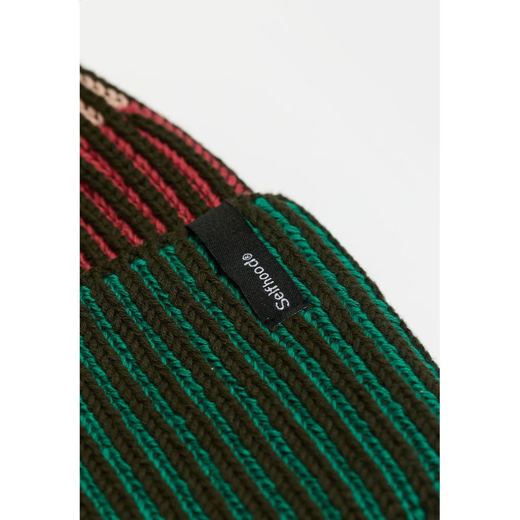 Rib Block Beanie, Army