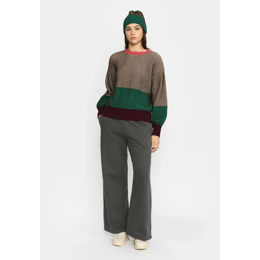 Rib Block Knit, Army