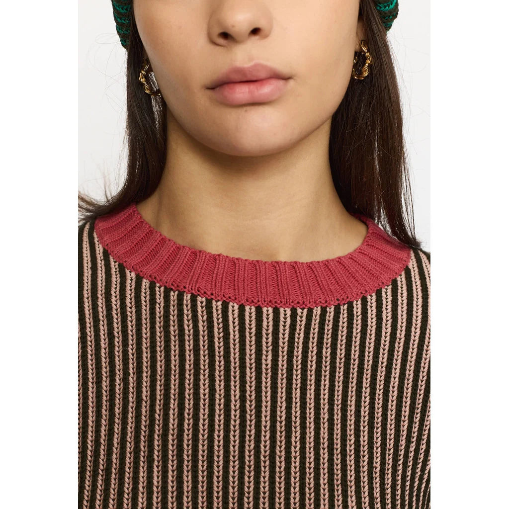 Rib Block Knit, Army
