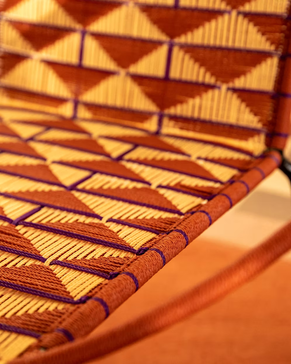 Laura Lænestol - Rust/Cremé/Violet