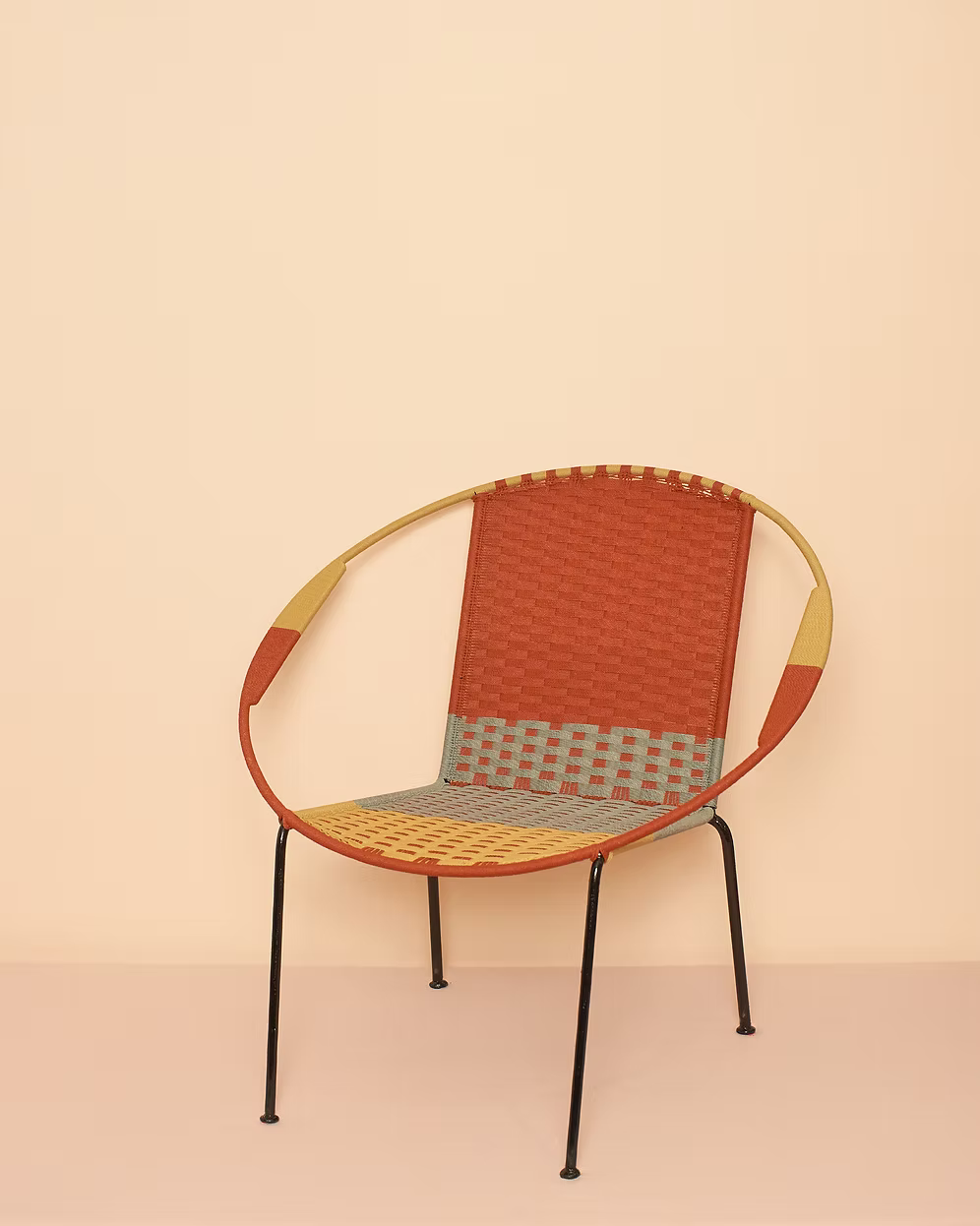 Hexagon Lænestol - Rust/Grå/Sand