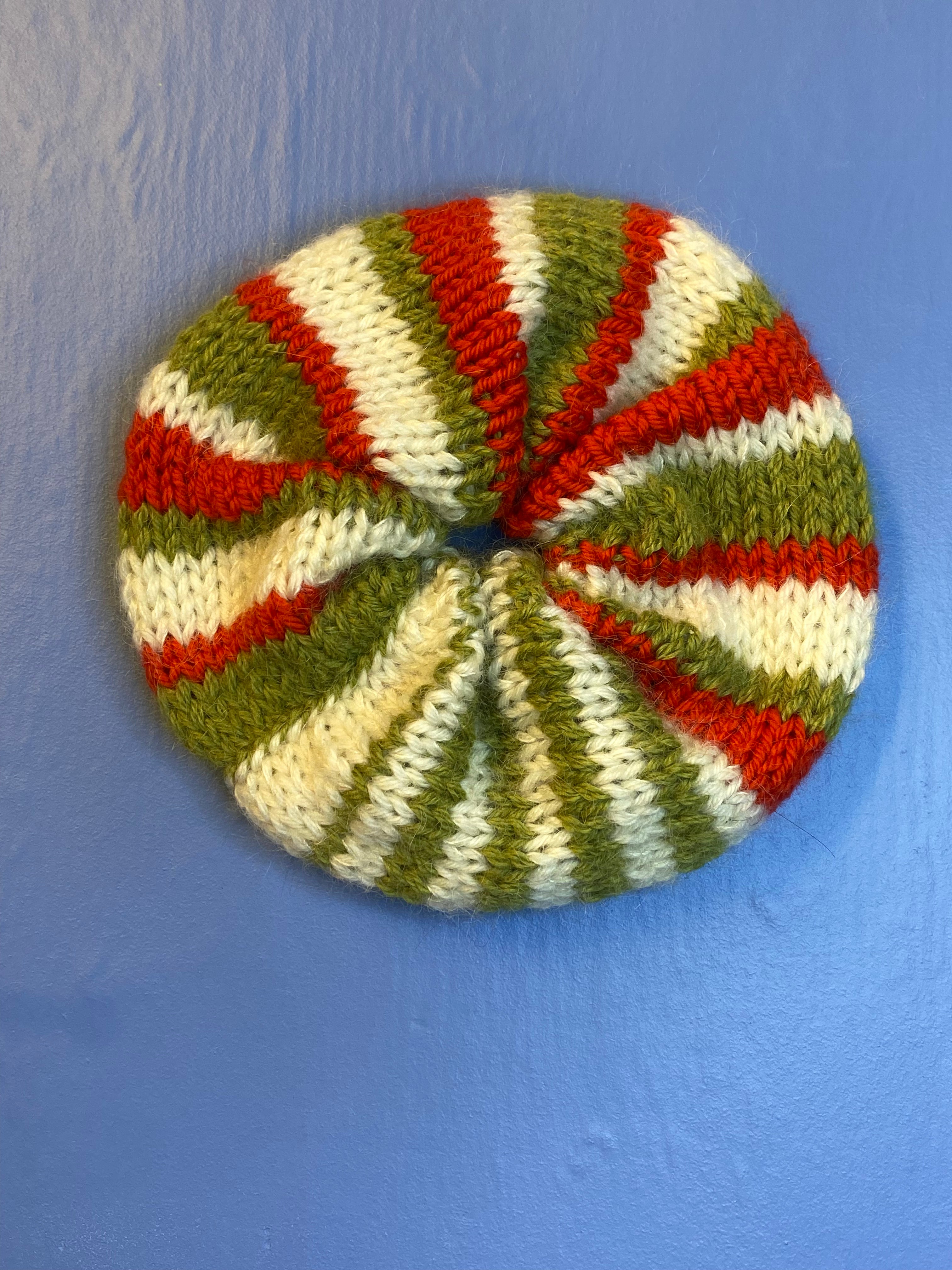 Stribet scrunchie, multi