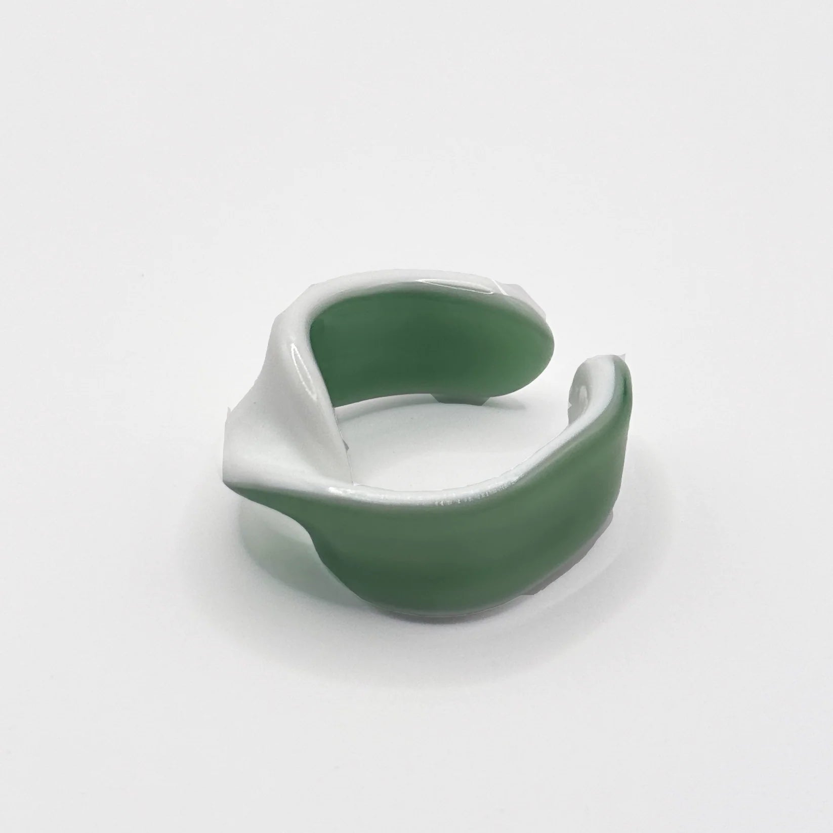 Glas ring - open - twist